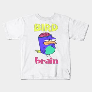 Birdbrain Design for Bird Lovers Kids T-Shirt